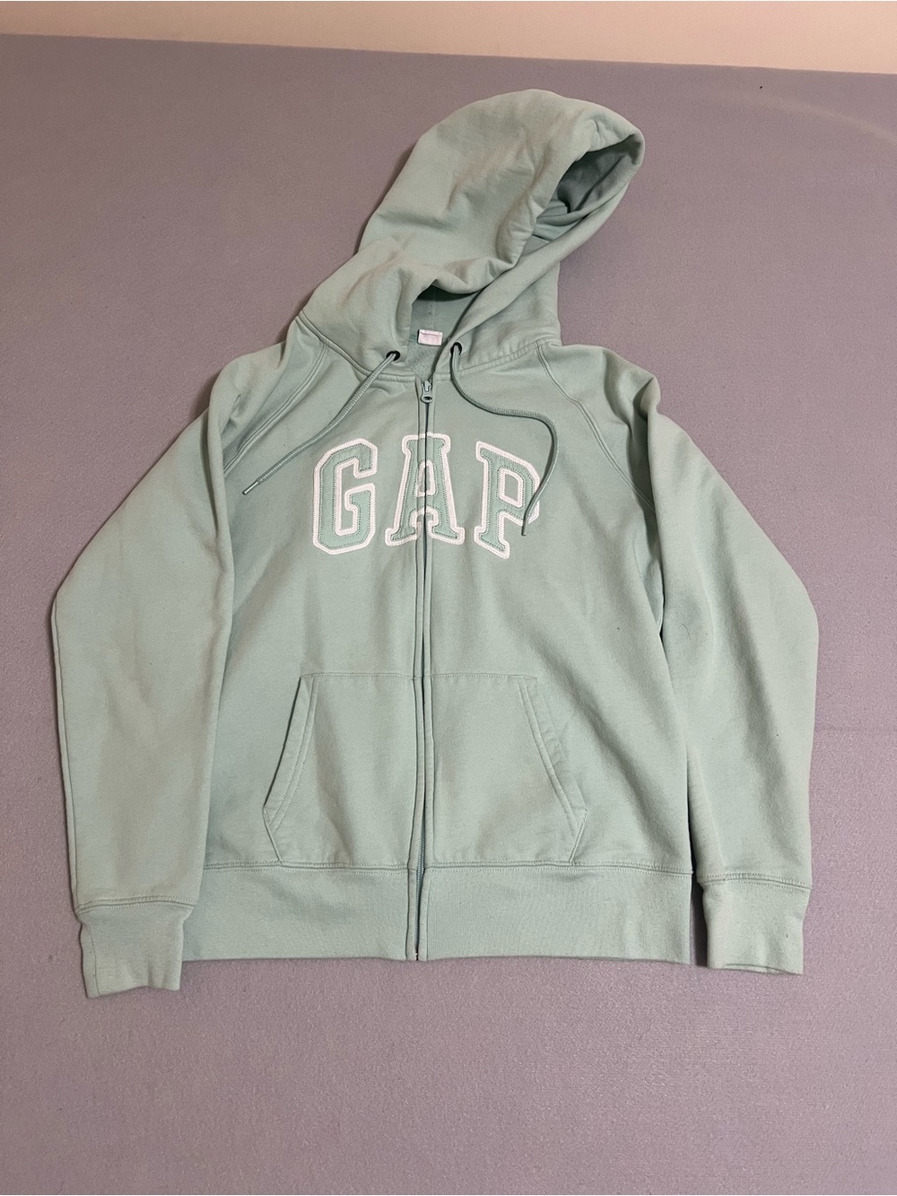 GAP Mint Green Full-Zip Hoodie Jacket